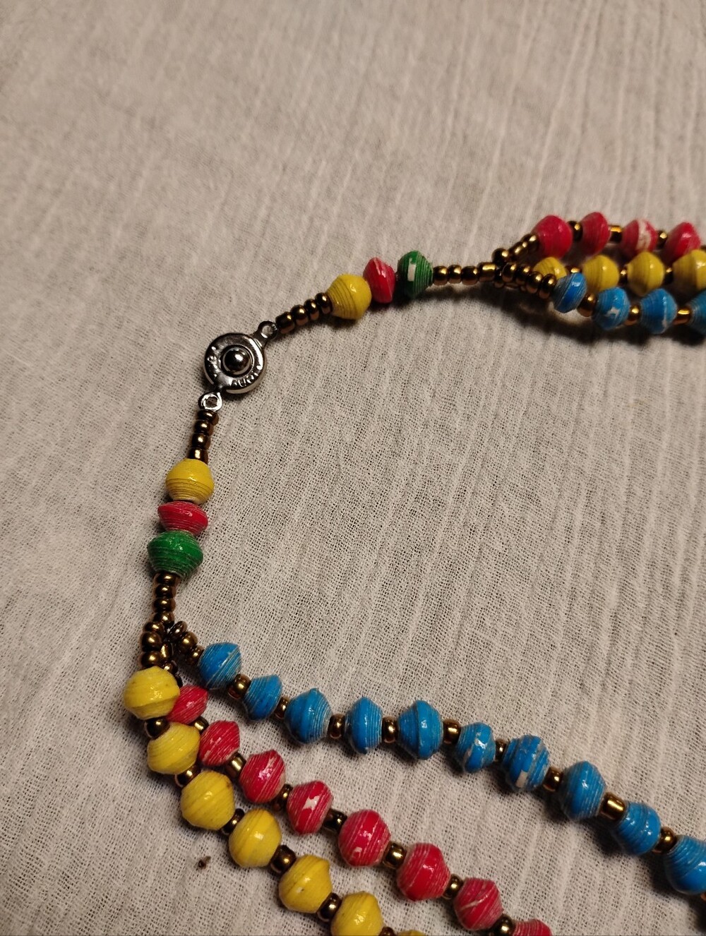 Multicolor Beaded Necklace - Picture 3 of 4